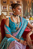 Alluring Lavender Printed Silk Traditional Saree With Blouse