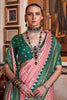 Ravishing Peach Printed Silk Event Wear Saree With Blouse