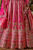 Enchanting Pink Sequins Silk Bridal Lehenga Choli With Double Dupatta
