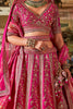 Enchanting Pink Sequins Silk Bridal Lehenga Choli With Double Dupatta