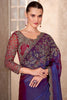 Amazing Navy Blue Border Work Georgette Party Wear Saree With Blouse