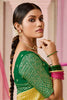 Glorious Mustard Zari Weaving Silk Event Wear Saree With Blouse