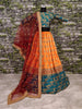 Teal Green and Yellow Bridal Lehenga