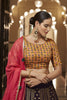 Purple Sequins Georgette Fancy Designer Lehenga With choli