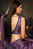 Purple Sibburi Print Velvet Designer Lehenga Choli With Dupatta