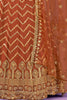 Orange Sequins Work Georgette Engagement Lehenga Choli