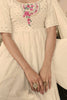 Off-White Sequins Embroidered Georgette Ready-Made Palazzo Suit