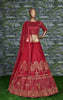 Sophisticated Red Colored Party wear Embroidered Lehenga Choli