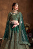 Dazzling Bottle Green Sequins Raw Silk Wedding Lehenga Choli