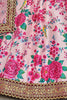 Light Pink Printed Art Silk Engagement Lehenga Choli With Dupatta