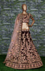Exceptional Maroon Colored Wedding Wear Embroidered Lehenga Choli