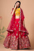 Rani Mirror Work Net Wedding Wear Lehenga Choli