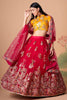 Rani Mirror Work Net Wedding Wear Lehenga Choli