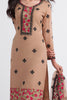 Light Brown Thread Embroidered Georgette Paint Suit