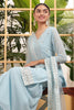 Captivating Blue Embroidered Georgette Casual Wear Sharara Suit