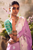 Marvelous Lavender Zari Weaving Organza Event Wear Saree With Blouse