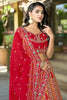Excellent Red Zari Weaving Silk Bridal Wear Lehenga Choli With Dupatta