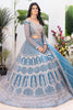 Pretty Sky-Blue Sequins Net Reception Wear Lehenga Choli With Dupatta