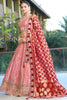 Fantastic Pink Embroidered Viscose Reception Wear Lehenga With Blouse