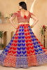 Fabulous Red Sequins Georgette Wedding Lehenga Choli With Dupatta
