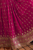 Awesome Magenta Color Sequins Silk Lehenga Choli With Jacket