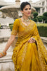 Dazzling Mustard Sequins Work Tissue Silk Haldi Wear Saree With Blouse