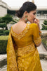 Dazzling Mustard Sequins Work Tissue Silk Haldi Wear Saree With Blouse