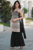 Gorgeous Black Sequins Georgette Event Wear Palazzo Suit With Dupatta