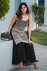 Gorgeous Black Sequins Georgette Event Wear Palazzo Suit With Dupatta