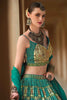 Beautiful Green Bandhani Print Silk Reception Wear Lehenga Choli