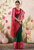 Glamorous Green Patola Printed Tussar Silk Traditional Saree