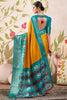 Charming Mustard Yellow Patola Printed Tussar Silk Haldi Wear Saree