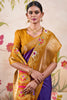 Dazzling Purple Patola Printed Tussar Silk Festival Wear Saree