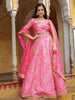 Awesome Pink Embroidery Silk Lehenga Choli With Dupatta