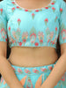 Fantastic Sky Blue Sequins Net Engagement Wear Lehenga Choli