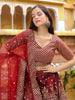 Gorgeous Maroon Sequins Silk Bridal Lehenga Choli With Dupatta