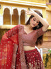 Gorgeous Maroon Sequins Silk Bridal Lehenga Choli With Dupatta