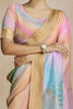 Magnetic Multi-Color Digital Printed Silk Function Wear Saree