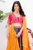 Awesome Multi-Color Embroidered Georgette Wedding Lehenga Choli