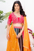 Awesome Multi-Color Embroidered Georgette Wedding Lehenga Choli