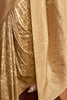 Surprising Beige Zari Weaving Silk Wedding Wear Saree With Blouse