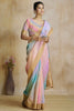 Magnetic Multi-Color Digital Printed Silk Function Wear Saree