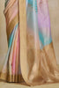 Magnetic Multi-Color Digital Printed Silk Function Wear Saree