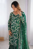 Lovely Green Thread Work Chinon Mehendi Wear Sharara Suit With Dupatta