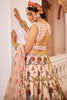 Incredible Off-White Printed Art Silk Bridesmaid Lehenga Choli