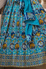 Magnetic Blue Bandhani Print Silk Wedding Wear Lehenga Choli