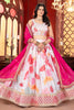 Incredible White Sequins Chinon Wedding Lehenga Choli With Dupatta