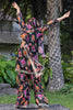 Alluring Black Floral Printed Georgette Festival Wear Palazzo Suit
