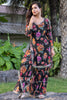 Alluring Black Floral Printed Georgette Festival Wear Palazzo Suit