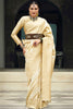 Glamorous Beige Color Zari Weaving Viscose Silk Festival Wear Saree